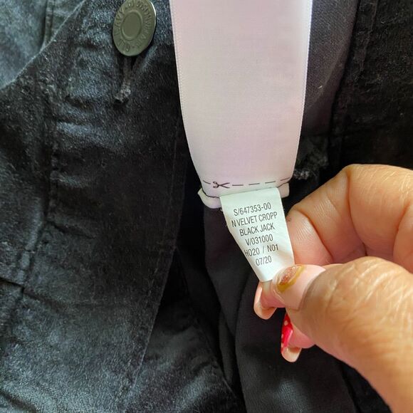 Girls Old Navy Velvet Cropp Black Jacket Size XXL (‎ 18 ) Plus - Picture 10 of 10